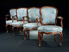 Vier Louis XV-Sessel