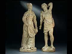 Zwei Skulpturen nach der Antike