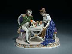 Napoleon und Josephine beim Schachspiel