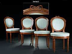 Vier Louis XVI-Stühle