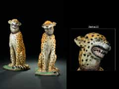  Keramik Geparden-Paar