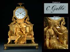 Feine französische Empire-Uhr des Meisters C. Gallé