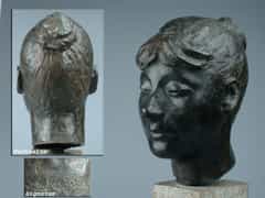  Bronze-Kopf einer jungen Frau