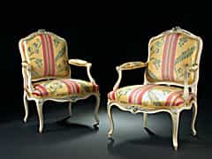 Paar Louis XV-Stil-Armlehnsessel