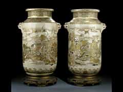 Paar Satsuma-Vasen