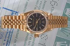 ROLEX OYSTER PERPETUEL 18 Kt GELBGOLD DAMENUHR REFERENZ 67198