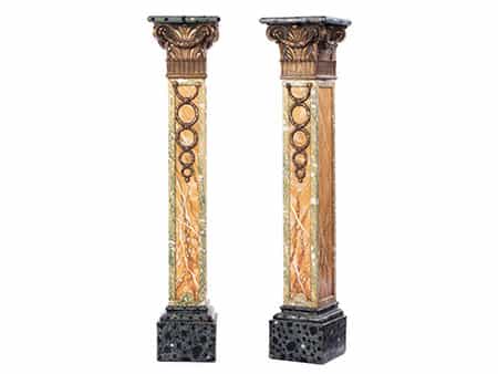  Paar Pilaster im klassizistischen Stil