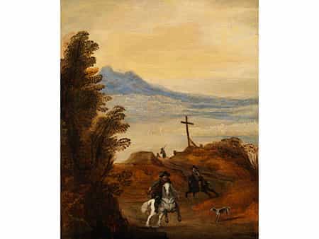 Joos de Momper d. J., 1564 Antwerpen - 1635 ebenda und möglicherweise Sebastian Vrancx, 1573 - 1647, zug. 