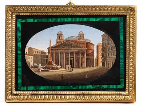  Mikromosaik mit Ansicht des Pantheons