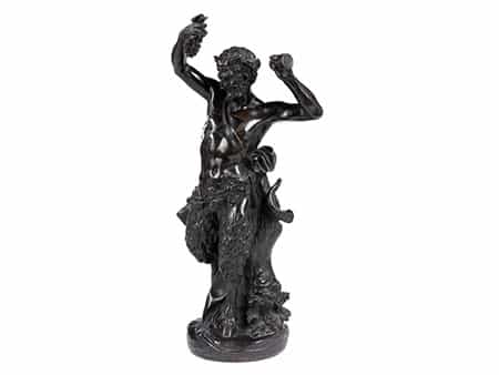  Bronzefigur eines tanzenden Fauns