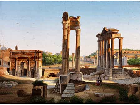  Mikromosaik mit Blick auf das Forum Romanum