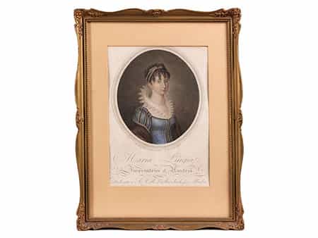 Portraitstich nach Bernhard Ritter von Guérard, 1780 - 1836