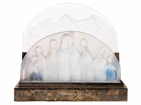 Sehr seltene „Lampe aux Pingouins“ von Costebelle