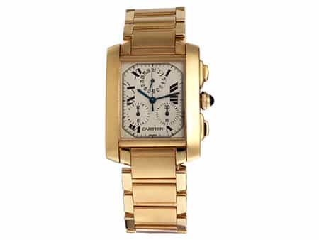 CARTIER Chronograph Francaise in 18 kt Gold