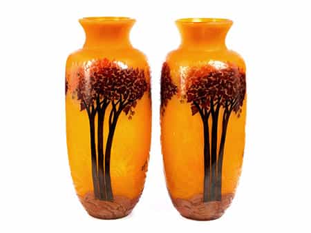  Paar Legras-Vasen