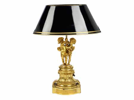  Bronzelampe mit Louis XVI-Fuß