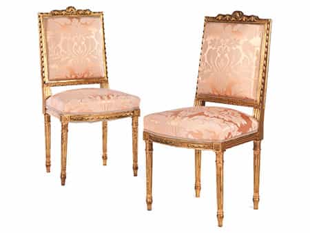  Paar Stühle im Louis XVI-Stil