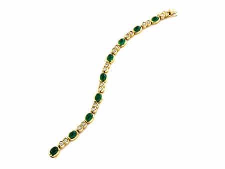  Smaragd-Brillantarmband