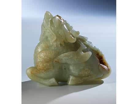 Jade-Figur des 'Qilin'