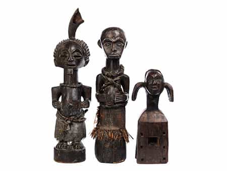 Konvolut von drei afrikanischen Skulpturen