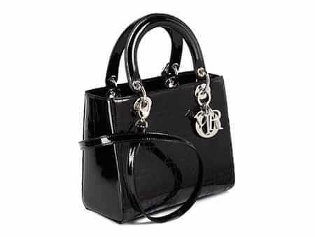 Christian Dior Tasche „Lady Dior“ Brombeer