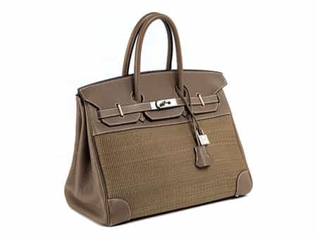 Hermès Birkin Bag 35 cm „Crinolin“ Etoupe