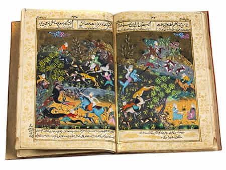 Persische Handschrift mit elf Miniaturen