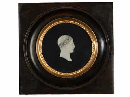 Miniatur Silhouettenkopf von Napoleon I