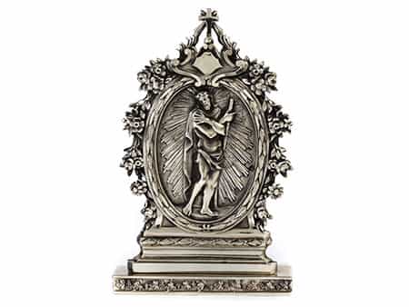 Römisches Andachtsbild in Silber