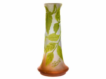 Jugendstil-Vase, signiert „Gallé“