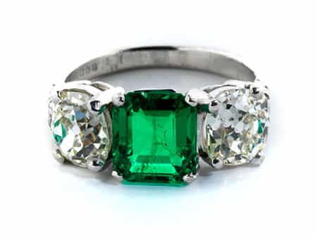 Diamant-Smaragdring