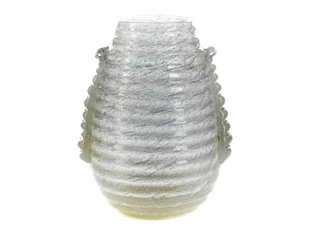 Vase „Pulegoso bianco“ von Fratelli Toso