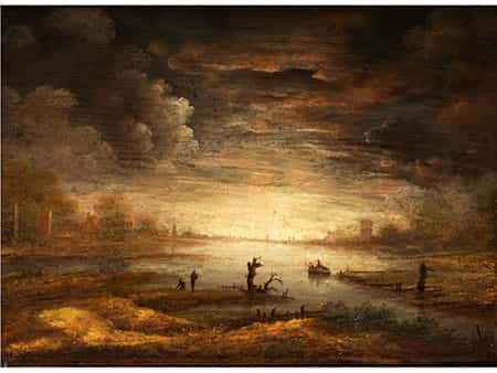Holländischer Maler des 17./ 18. Jahrhunderts in Art des Aert van der Neer, 1603 Gorinchem - 1677 Amsterdam