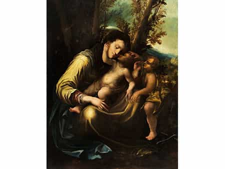 Italienischer Maler des 16./ 17. Jahrhunderts, in der Nachfolge des Antonio Allegri, (genannt „Correggio“)
