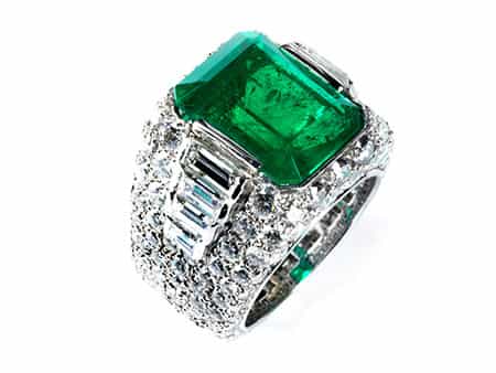 Smaragd-Diamantring von Bulgari