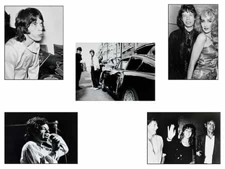 Fünf Fotografien: Mick Jagger