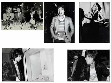 Fünf Fotografien: Mick Jagger