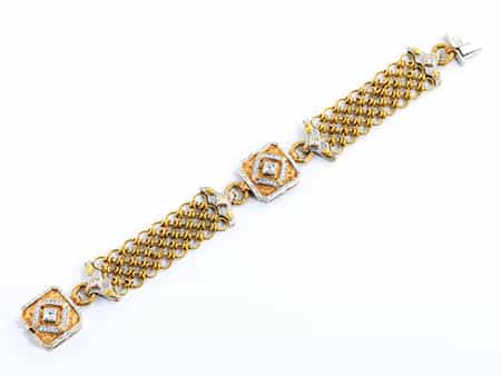 Gold-Diamant-Armband CAZZANIGA