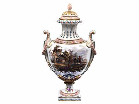 Bedeutende Frankenthaler Vase