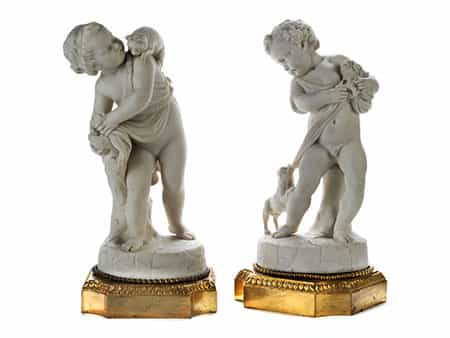 Paar Biskuit-Figuren nach Lambert-Sigisbert Adam (1700-1759)