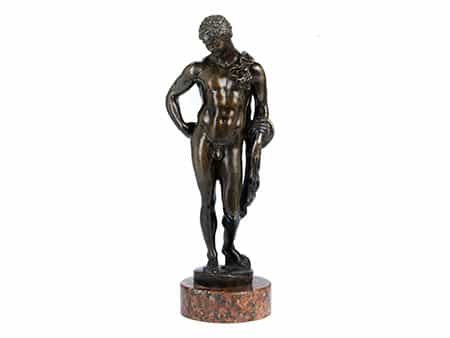 Bronzestatuette „Antinoos vom Belvedere“