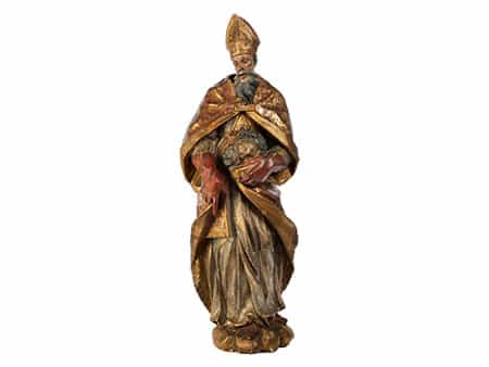 Schnitzfigur des Heiligen Alban von Trier