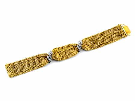 Goldkordel-Diamantarmband von Ruth Satsky