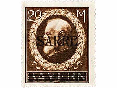 Briefmarke: Saarland