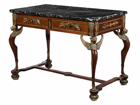 Napoleon III-Tisch mit Bronzebesatz