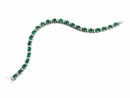 Smaragd-Brillantarmband