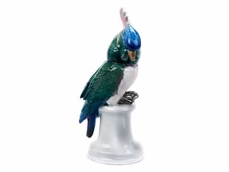 Porzellanfigur eines Papageis, Karl Ens