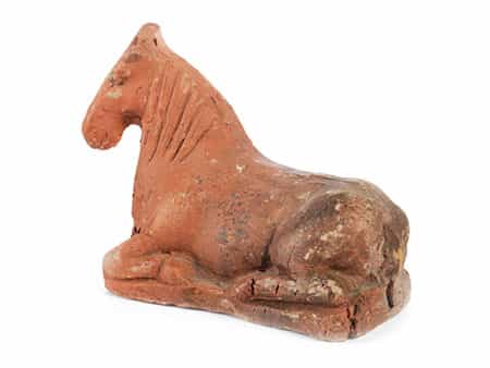 Terrakottafigur eines Pferdes