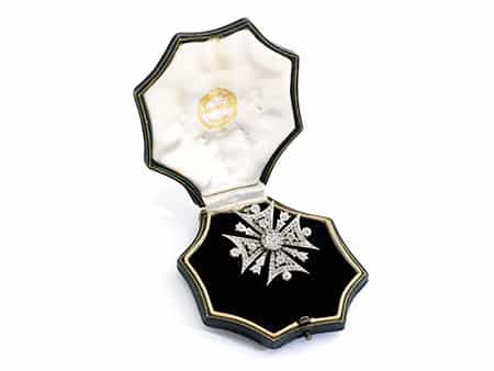 Malteser Diamantkreuz-Broschanhänger