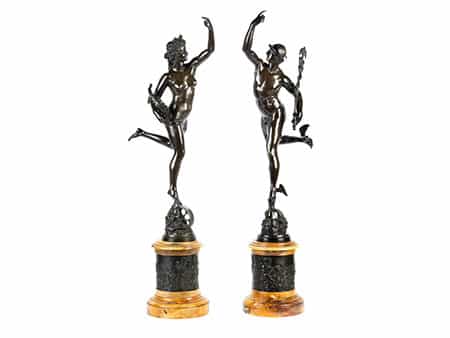Paar Bronzenfiguren